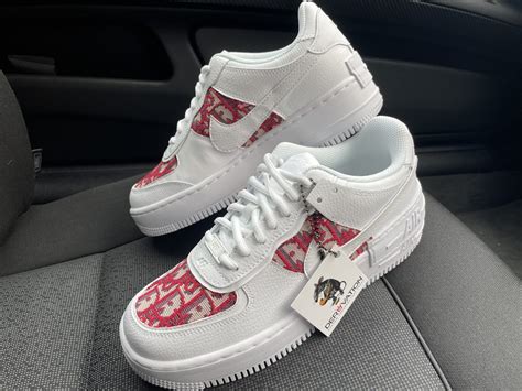 air forces dior|CUSTOM RED DIOR AIR FORCE 1 SHADOW .